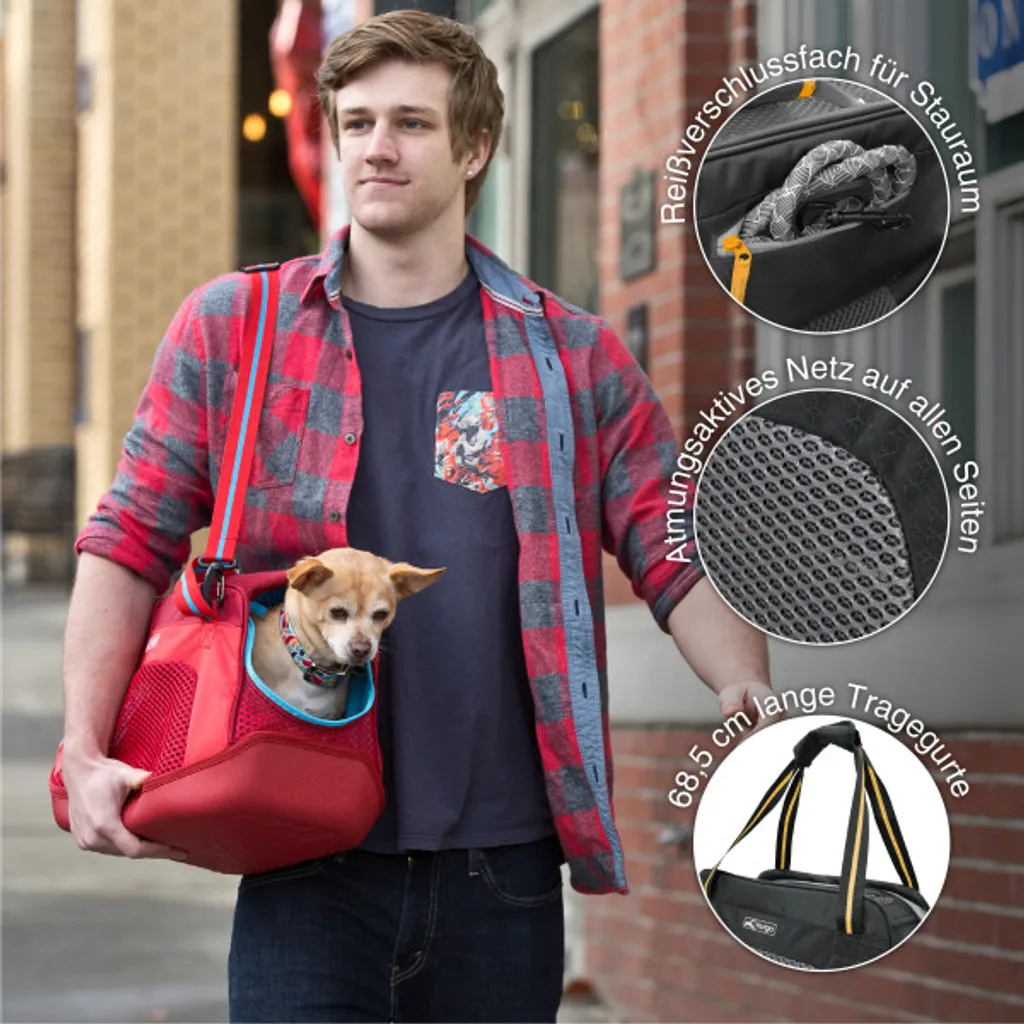 Sac de Transport Kurgo Explorer avec Fond Imperméable et Aération Taille L