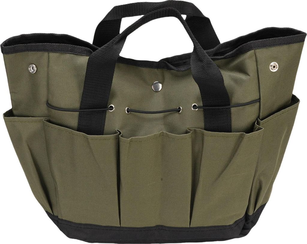 Gartenwerkzeug Tasche Oxford Tuch Portable Gartenarbeit Werkzeug Kit Halter Veranstalter Tasche mit mehreren Taschen und Griff für Outdoor-Camping...