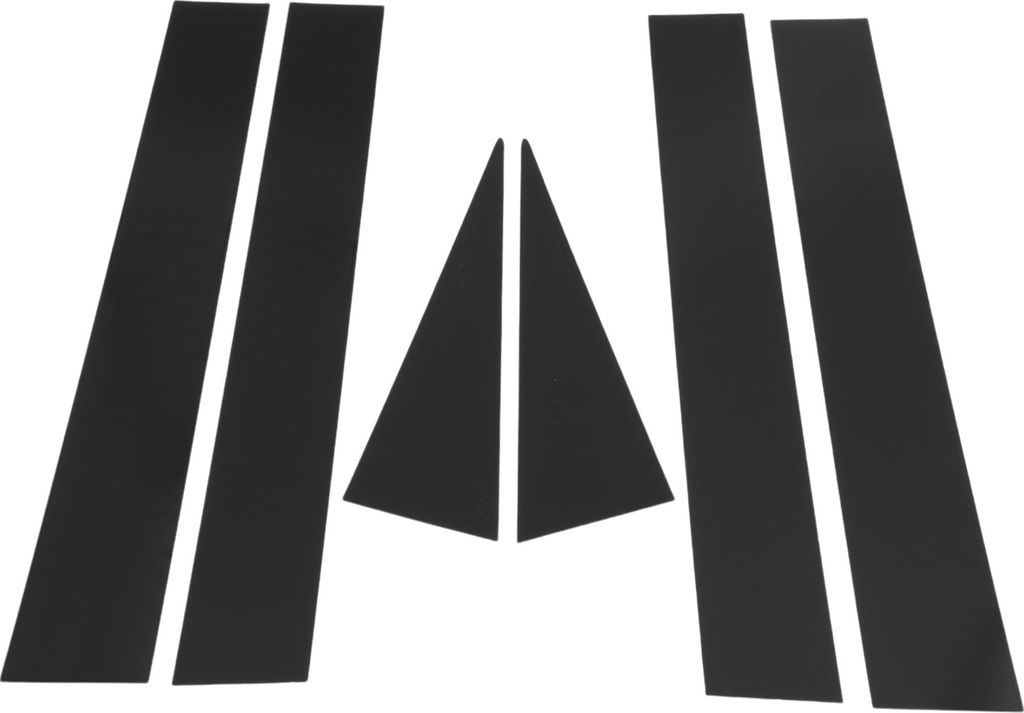 Türpfostenfensterleiste für Chevy Captiva 2006-2015 Schwarz Vorne Hinten Links Rechts Anti-Kratz-Aufkleber Pfosten Tür Außenabdeckung 6 Stück