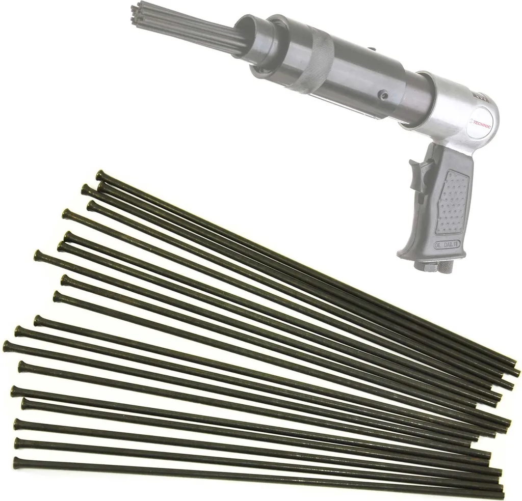 Aiguilles Anti-Rouille pour Marteau Pneumatique 19 Pcs 3x180mm Rost