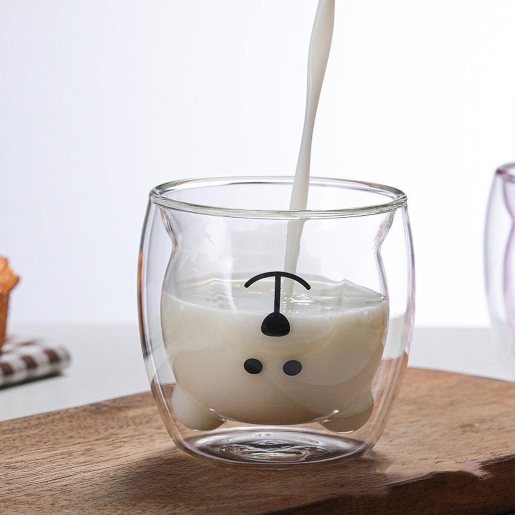 Süße Tassen, 300ml Kaffee Teegläser Trinkgläser Kaffeeglas Produktbild 5