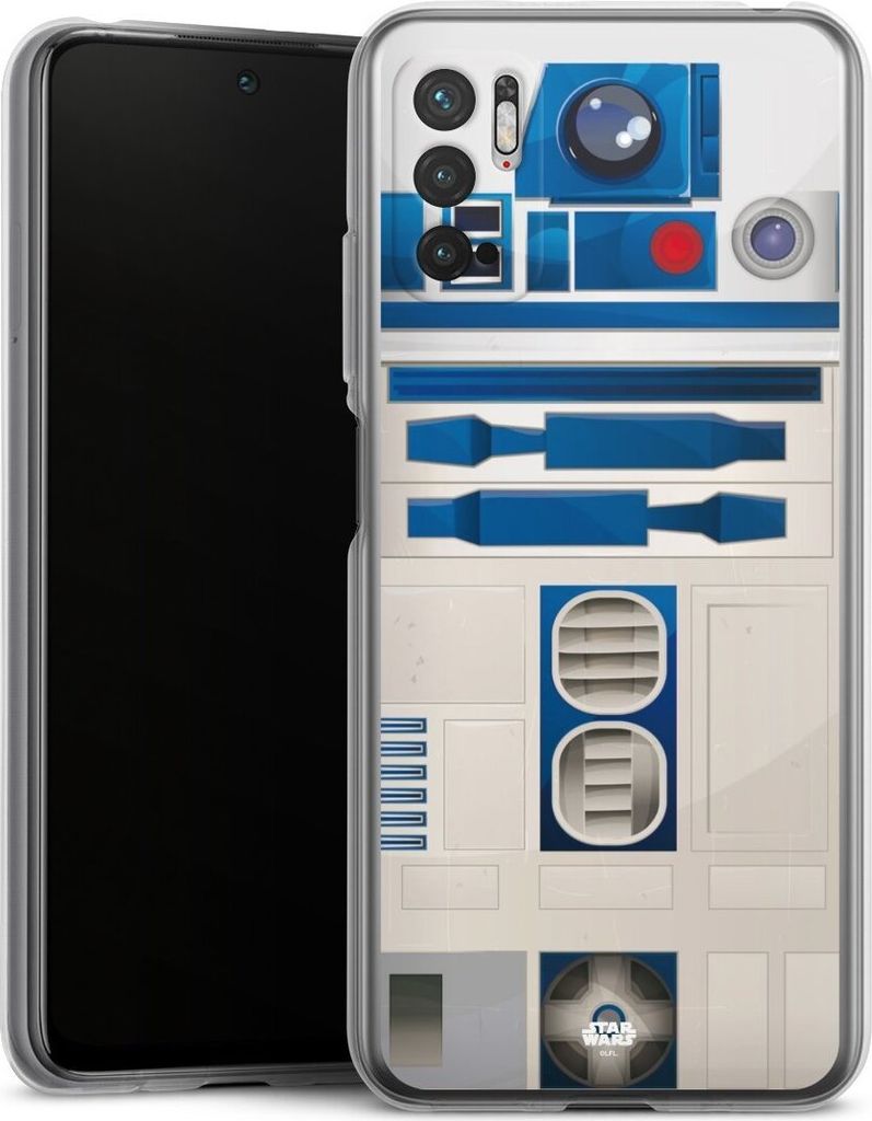 DeinDesign Handyhülle für Xiaomi Redmi Note 10 5G Silikon Hülle Case Smartphone Schutzhülle Fanartikel Star Wars R2D2