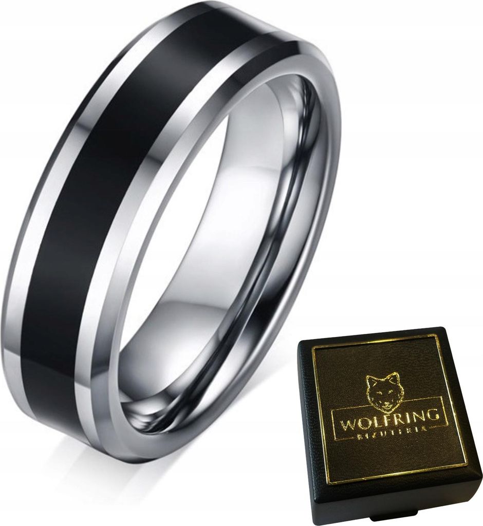 WOLFRING Ring aus Wolfram EU25 US11 Produktbild 