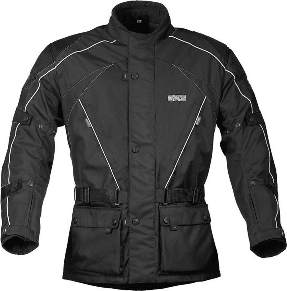 GMS Twister Motorrad Textiljacke, schwarz, S