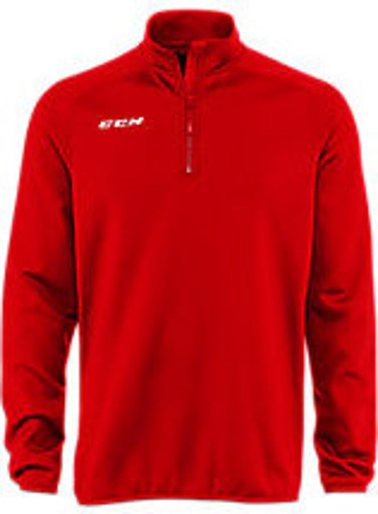 CCM LOCKER ROOM 1/4 ZIP Junior, Größe:Junior 150, Farbe:schwarz