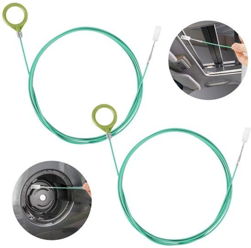 Nettoyage des drains de toit ouvrant : brosse flexible 300cm universelle