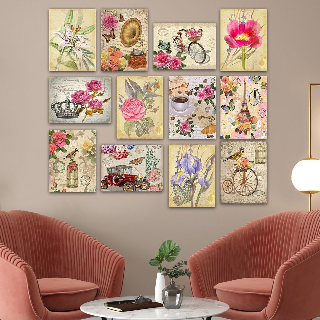 Wallity, 12MDF31YS- LUL1467, Bunt, Leinwandbilder, 20 x 15 cm, 100% MDF (Dicke: 3 mm)