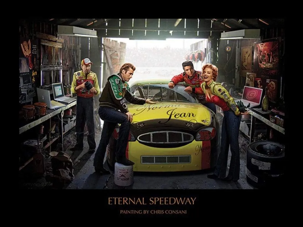 Poster Artistique Eternal Speedway par Chris Consani Format XXL 60x80cm
