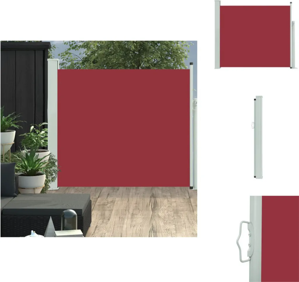 Montaggio Facile: Tenda Laterale vidaXL 100x300 cm Rossa