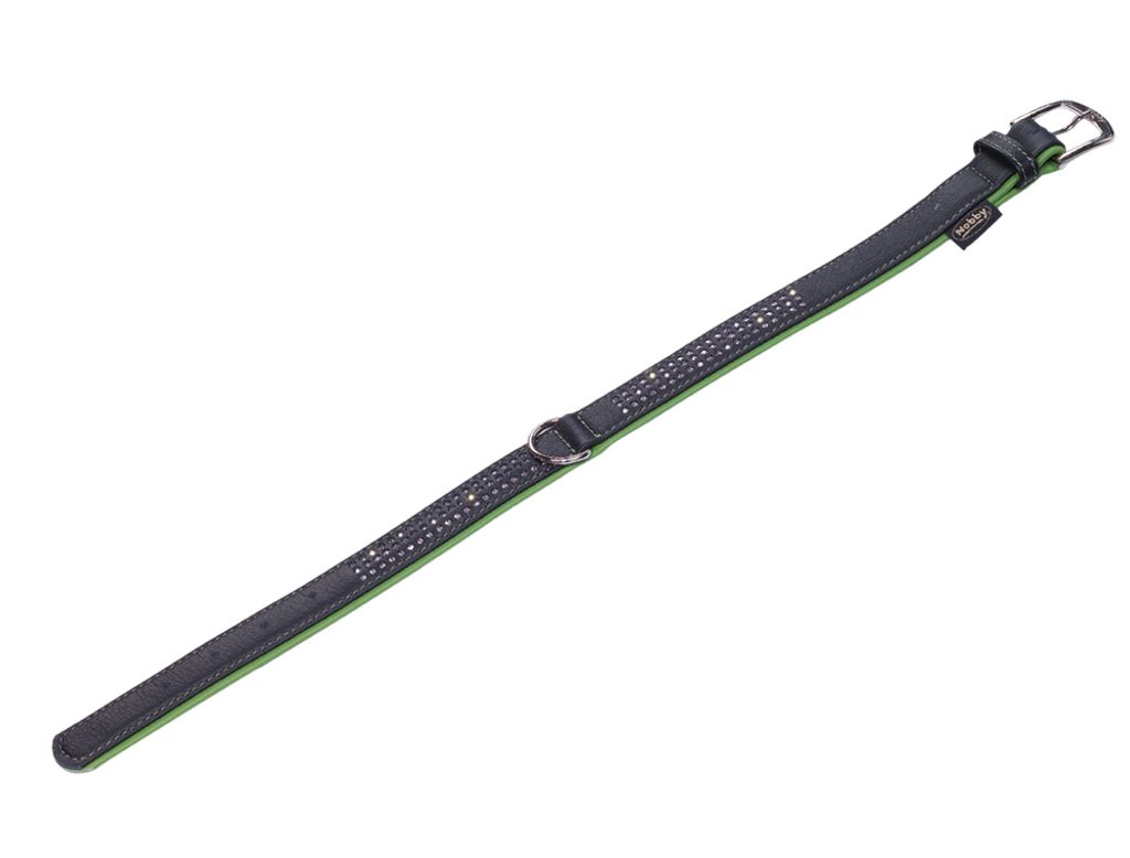 Nobby Pacific Deluxe, Hund, Standardkragen, Grün, Leder, Einfarbig, L-XL