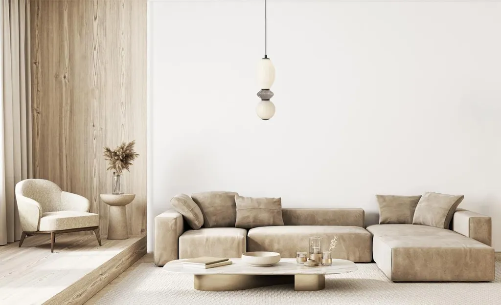 Lampe suspendue LED 12W BALOS idéale au-dessus d'un îlot de cuisine