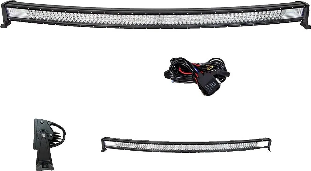 Barre LED 52 pouces 7D avec faisceau combiné et câblage pour véhicule