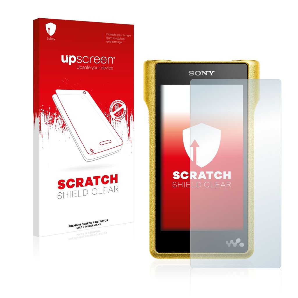 upscreen Schutzfolie für Sony Walkman NW-WM1A Displayschutz Displayschutzfolie Folie Klar Transparent