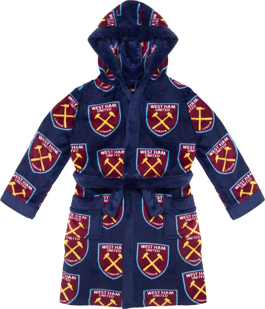 Robe de chambre garçon West Ham United FC en polaire chaude et douce 104