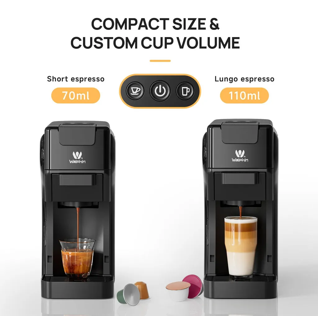Machine à café compacte 3 en 1 noire 19 bars pour maison et bureau - 5