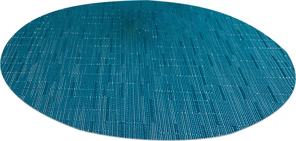 Bambus Textur placemat Oval Form PVC Küche Esstischmatte für Restaurants-Blau