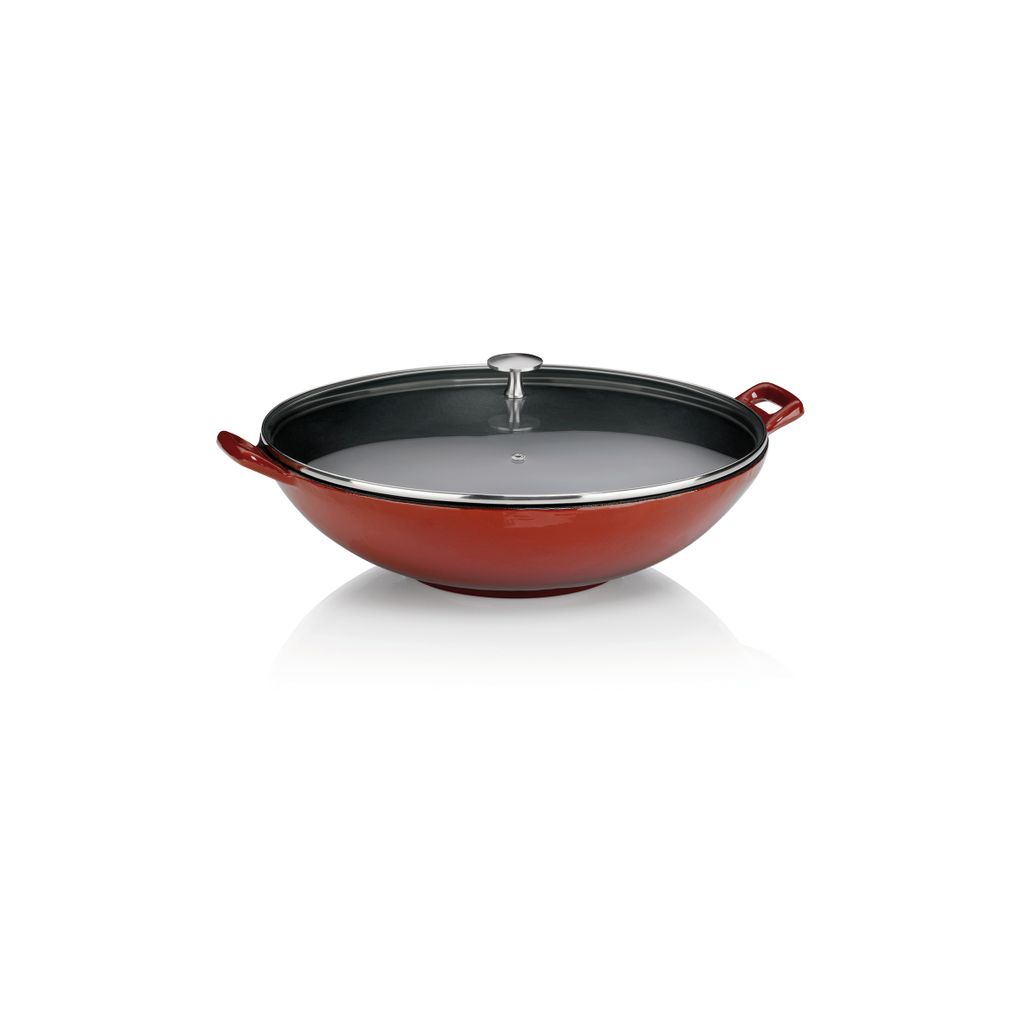 Kela 11947, Rund, Wok-/Bratpfanne, Rot, Emaille, 2,5 l, 210 Produktbild 
