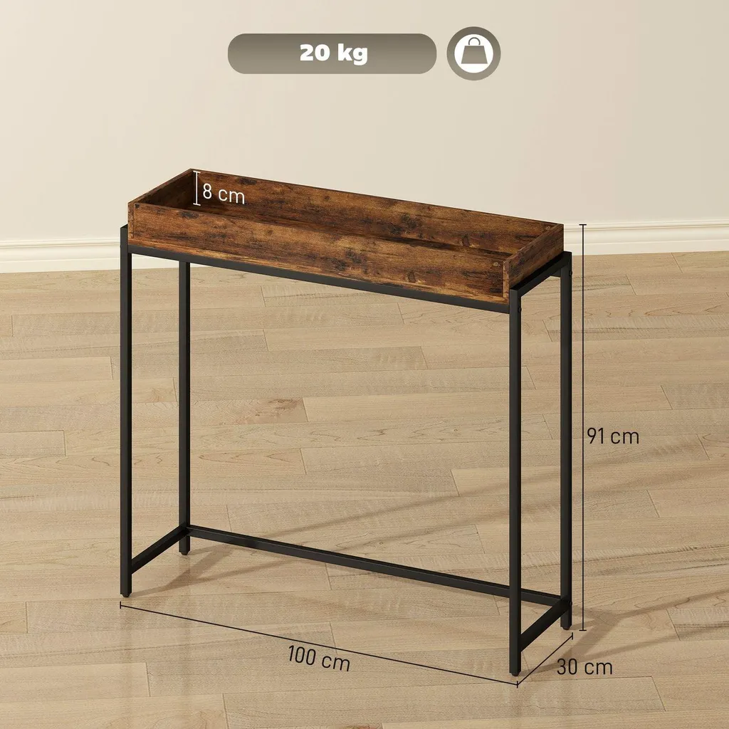 Console étroite stable anti-oscillation pour entrée et salon