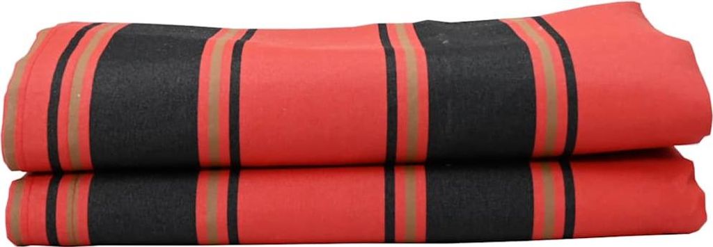 vidaXL Markisenersatz Orange und Schwarz 1000 x 160 cm