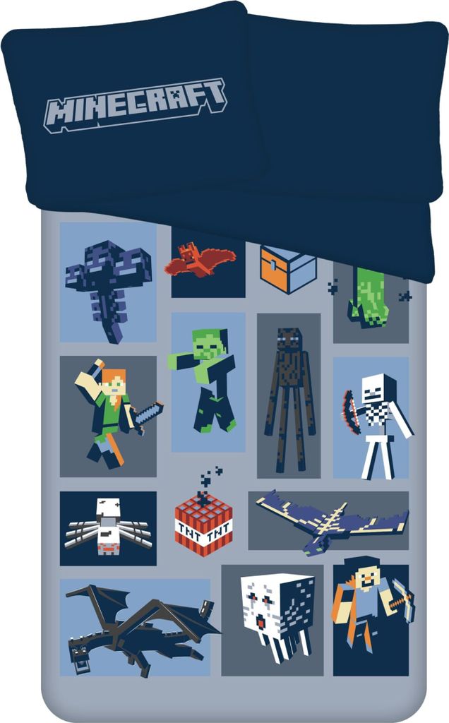 Kolekcje pościeli dziecięcej Minecraft, wielokolorowe, Zdjęcie produktu 