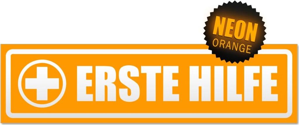 Erste Hilfe invertiert Magnetschild Schild magnetisch