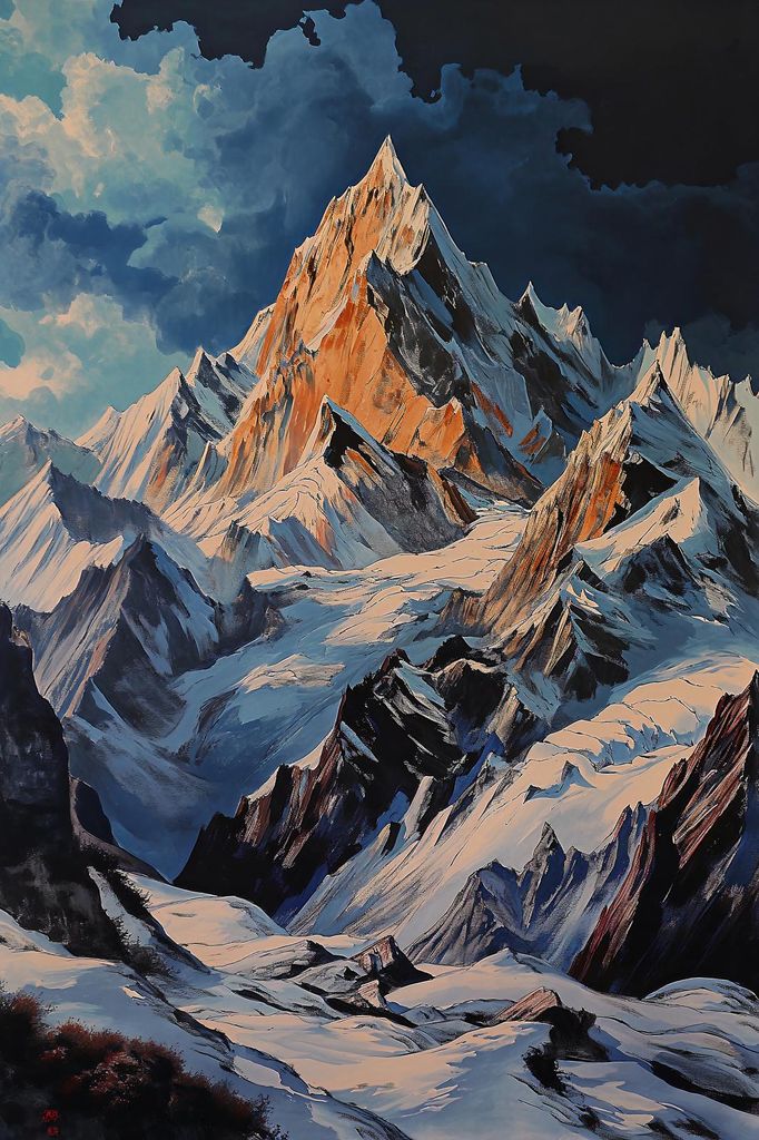 Plakat 20x30cm Hügel Majestät des Moments