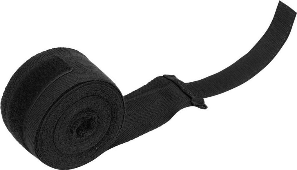 1 Paar elastischer Handverpackungsbandagen Stanze Handwrap Protektor für Boxen Muay Thai (schwarz, 4m)