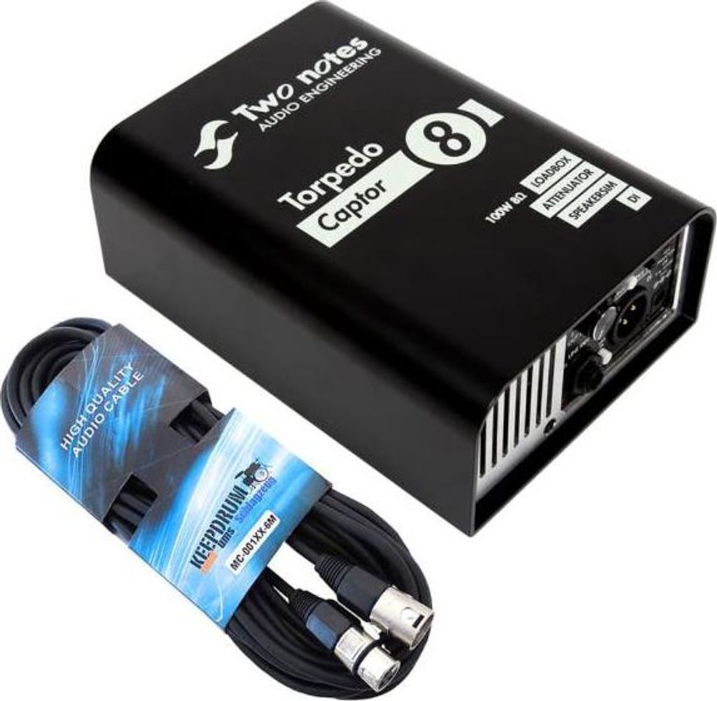Two Notes Torpedo Captor 8 Loadbox mit XLR-Kabel
