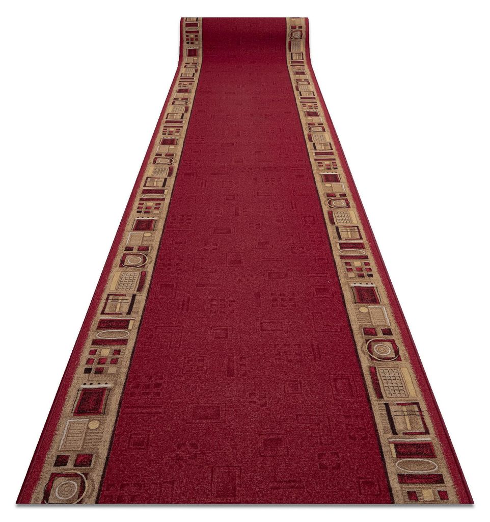 TAPIS DE COULOIR ANTIDÉRAPANT JENA bordeaux 100cm rouge Image du produit 
