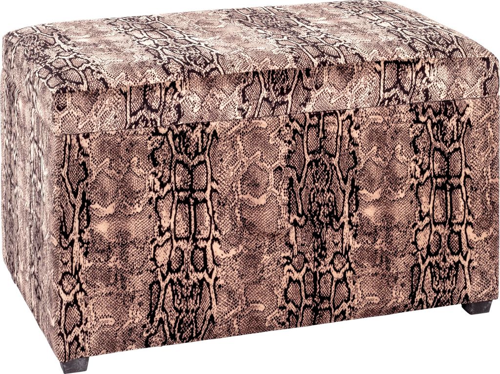 HAKU Sitztruhe Motiv - MDF, Textilgewebe, B/H/T: 65x42x40 Produktbild 