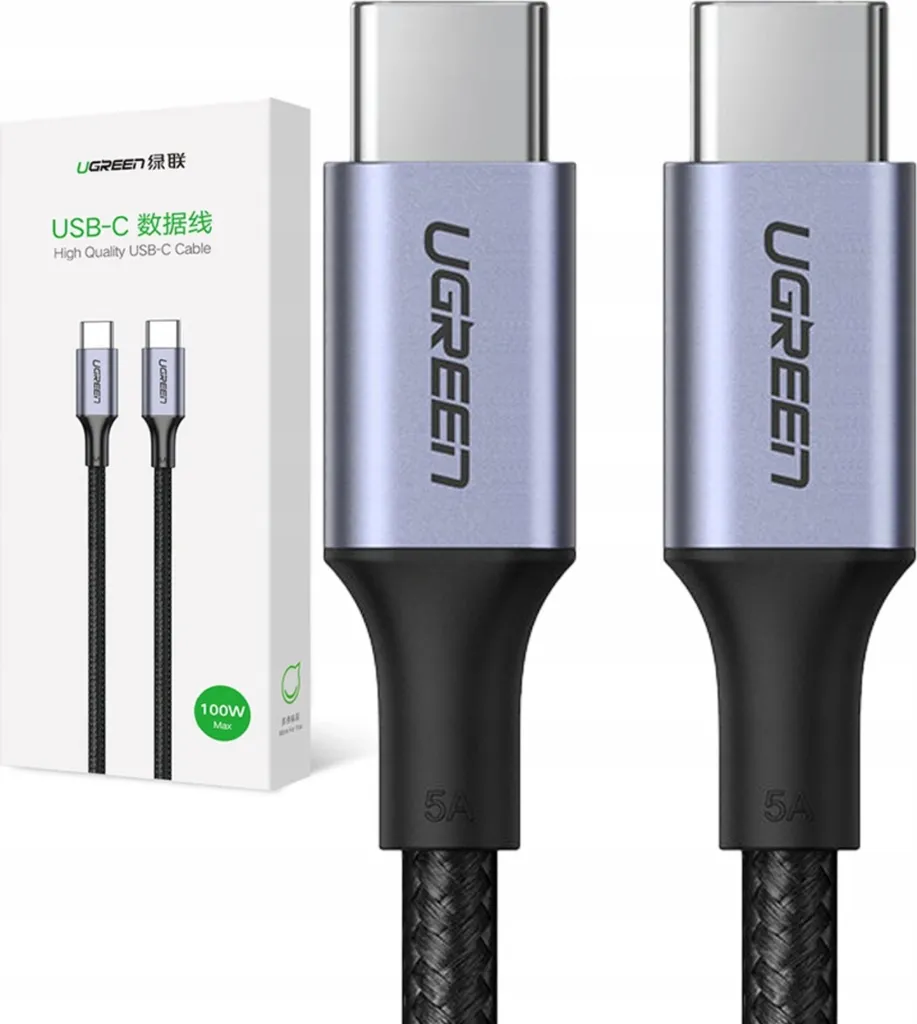 Cavo USB-C 3 Metri Ugreen: 100W di Potenza per Smart Working e Relax