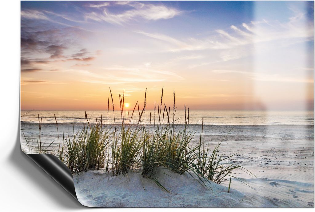 DEQORI Magnetmatte Universal 30x21 cm (A4) 'Sonnenuntergang am Strand' Magnetfolie Kalender Planer