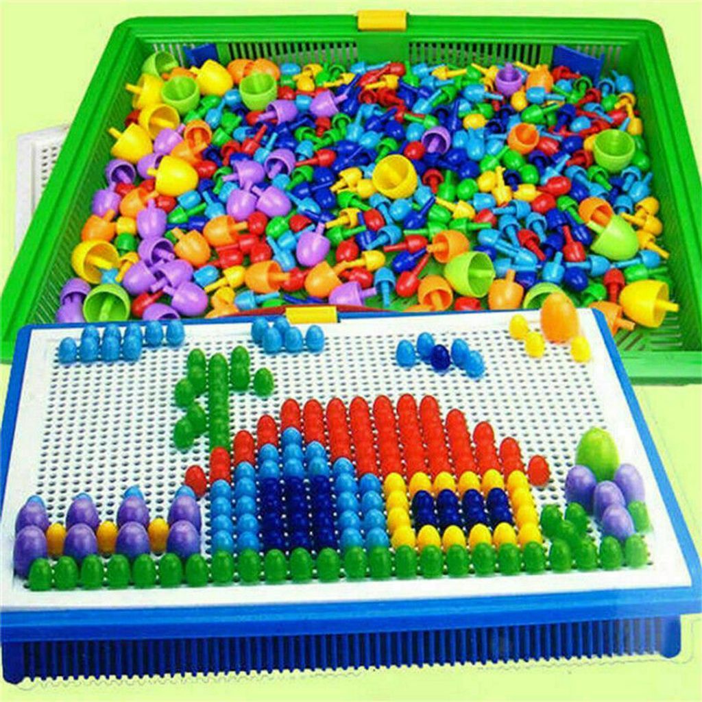 Mosaik-Steckspiel 592 Stecker Steckmosaik Spielzeug Geschenkset für Kinder DE 