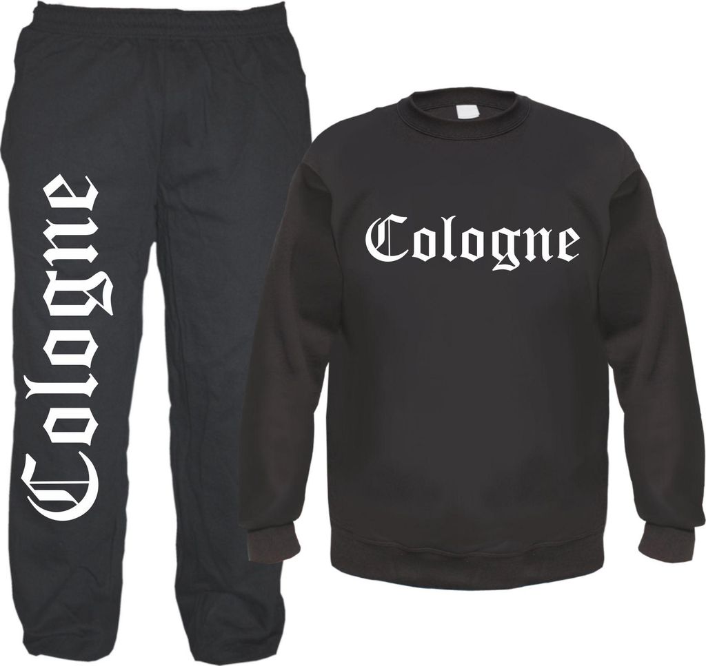 Cologne Jogginghose und Sweat im Set - Jogginganzug XL Schwarz