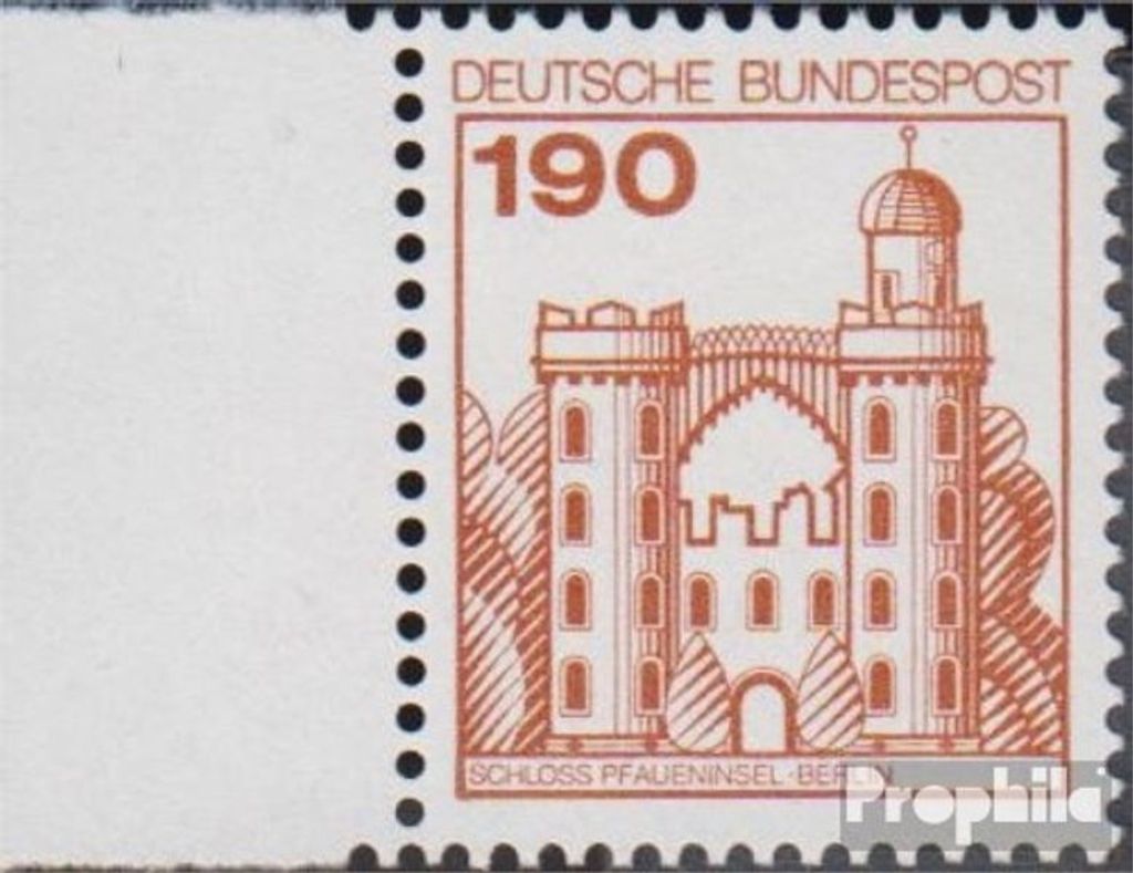 Briefmarken BRD (BR.Deutschland) 1977 Mi 919A Seitenrandstück postfrisch Burgen und Schlösser
