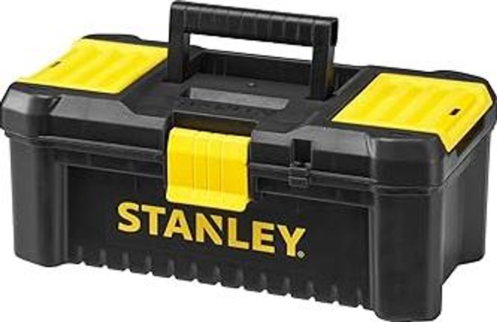 Stanley Kunststoff-Werkzeugbox/Werkzeugkasten, mit Kunststoffschliessen und Organizern, inkl. einer entnehmbaren Trage, STST1-75514, Kunststoff, Me...