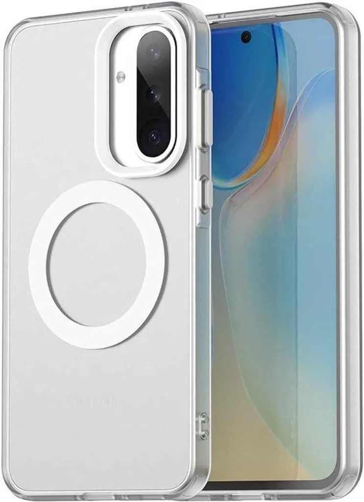 Coque transparente avec aimant intégré pour Samsung Galaxy A36 silicone
