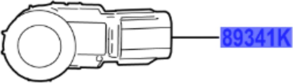 TOYOTA Rav4 Parksensor chrom 209 89341-42060-C1 OE