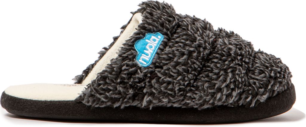 NUVOLA. Hausschuhe Herren Damen rutschfester Sohle warm gepolstert bequem darknegro 42/43 EU - UNZOC