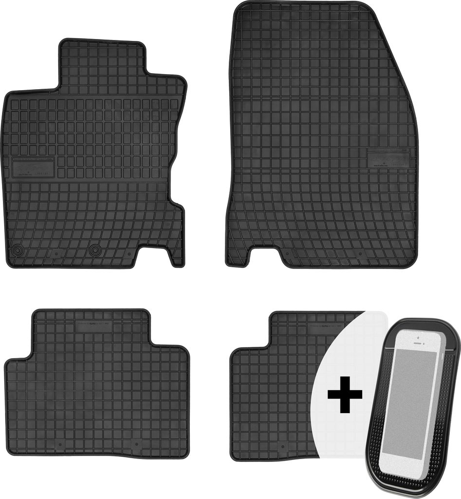 Gummimatten Auto Fußmatten Automatten Passgenau 4-teilig Set - passend für Nissan Qashqai 2 II 2013-2018