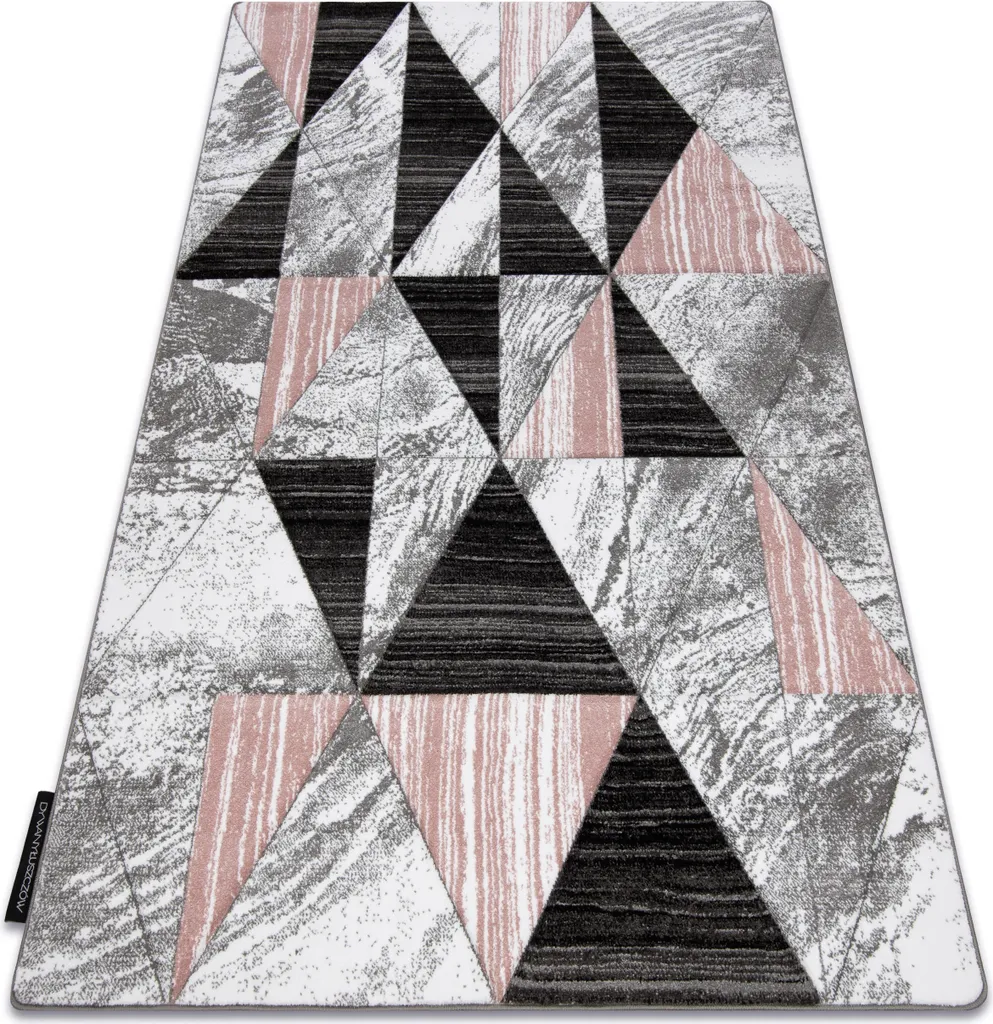Tapis ALTER Nano Triangle Rose 120x170 cm - Design Géométrique Moderne