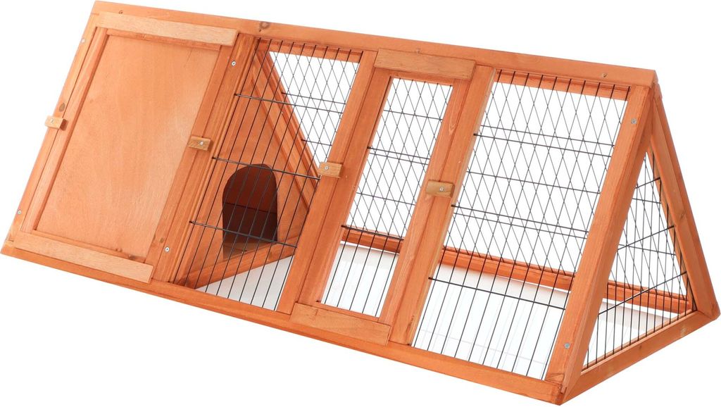 Wiltec Clapier triangulaire – 1180 x 500 x 450 mm – Bois Image du produit 