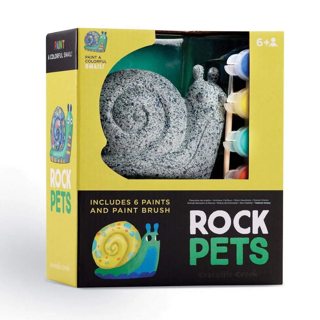 Kit Peinture Rock Pets Escargot - Activité Manuelle Durable et Colorée