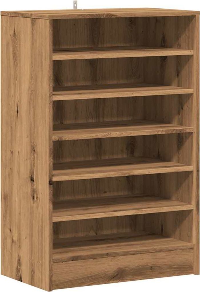 vidaXL Botník Artisan dub 60x35x92 cm Materiál na báze Obrázok produktu 