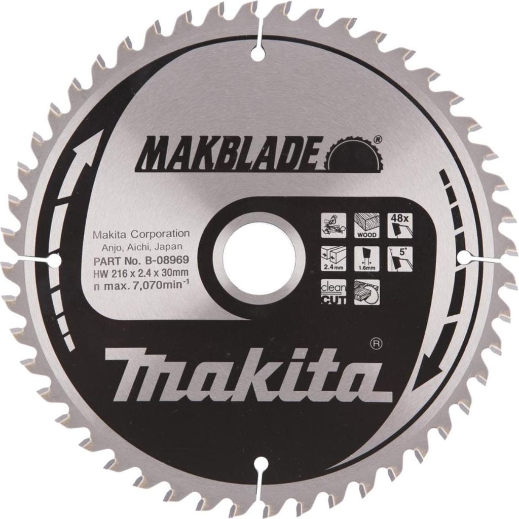 Makita Kreissägeblatt, MAKBLADE 216 x 30 mm, 48 Zähne Produktbild 