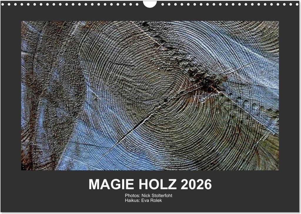 MAGIE HOLZ 2026 (Wandkalender 2026 DIN A3 quer), CALVENDO Monatskalender