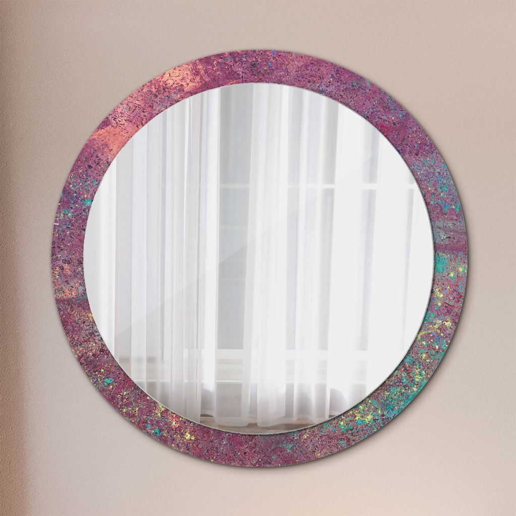 Ø90cm Modern Spiegel - Wandspiegel Wandmontage- Schlafzimmer - Festival der Farben