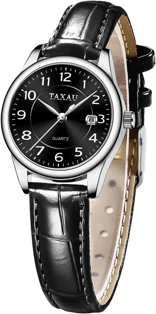 Orologio Donna in Pelle con Datario - Lusso Business Casual Impermeabile