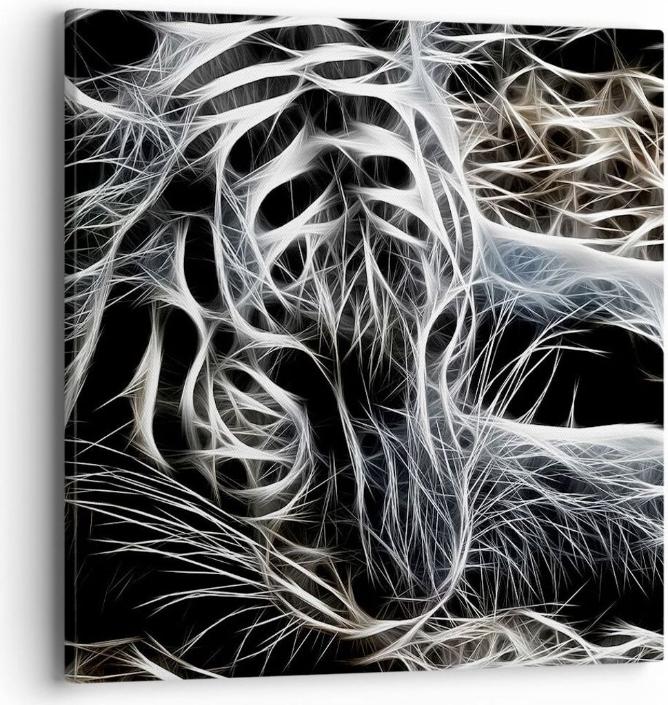 Bild auf Leinwand - Leinwandbild - Abstraktion modern - 40x40cm - Wand Bild - Wanddeko - Wandbilder - Leinwanddruck - Bilder - Kunstdruck - Wanddek...