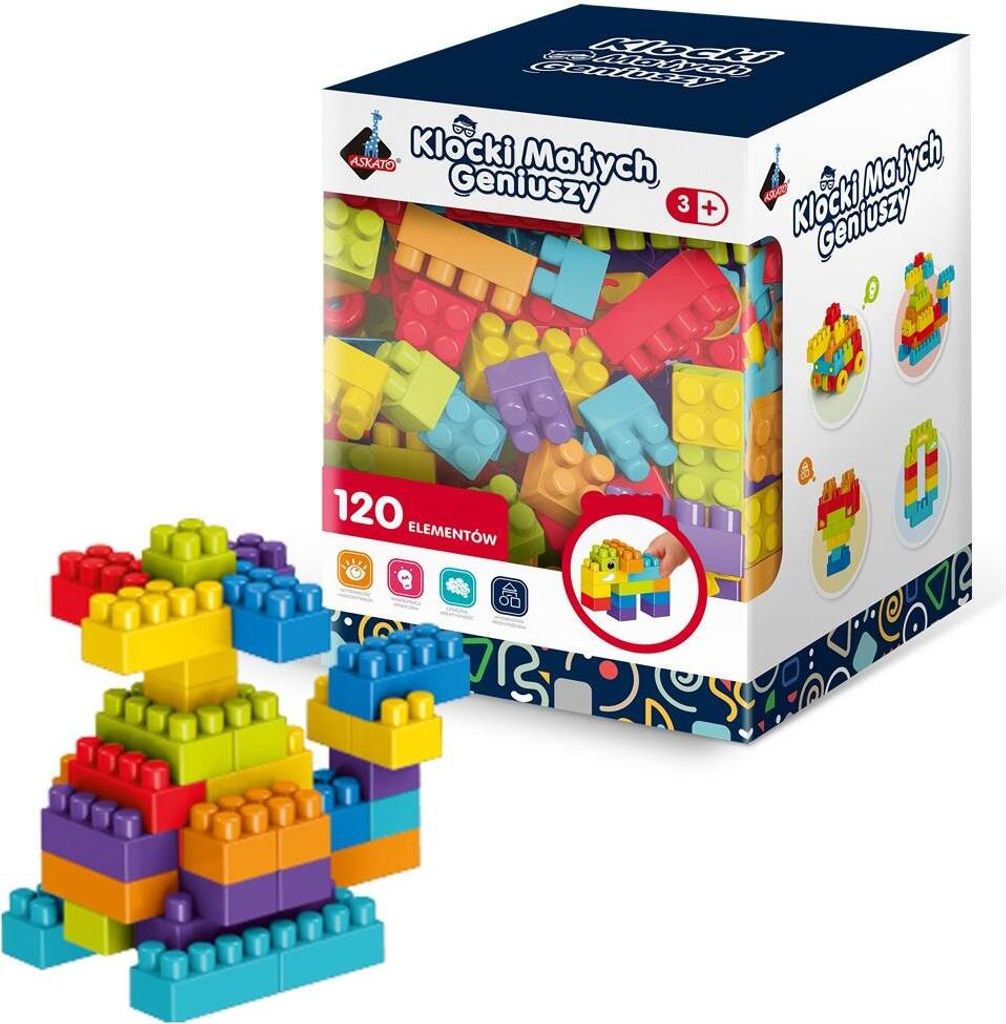 Little Geniuses Bausteine, 120 Teile - Spielzeug für Kinder